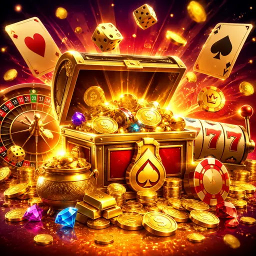 Troféu de torneio de apostas com luz dourada